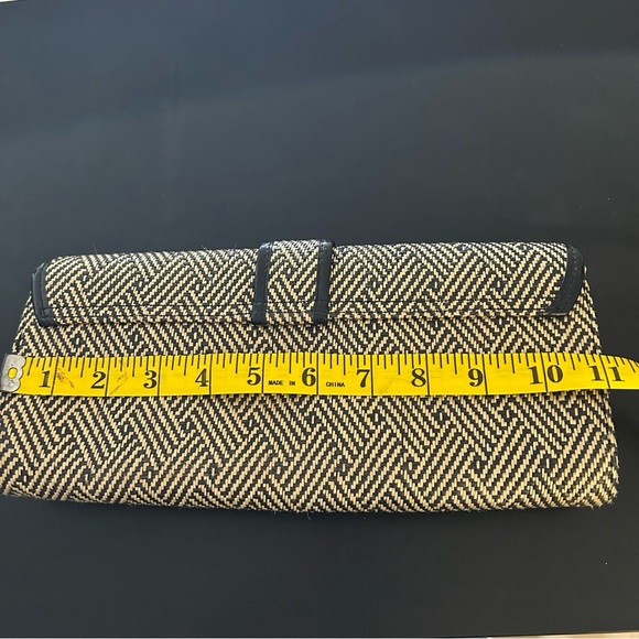 Banana Republic Large Clutch Wallet 100% Olefin Fabric Career Casual - Picture 4 of 6